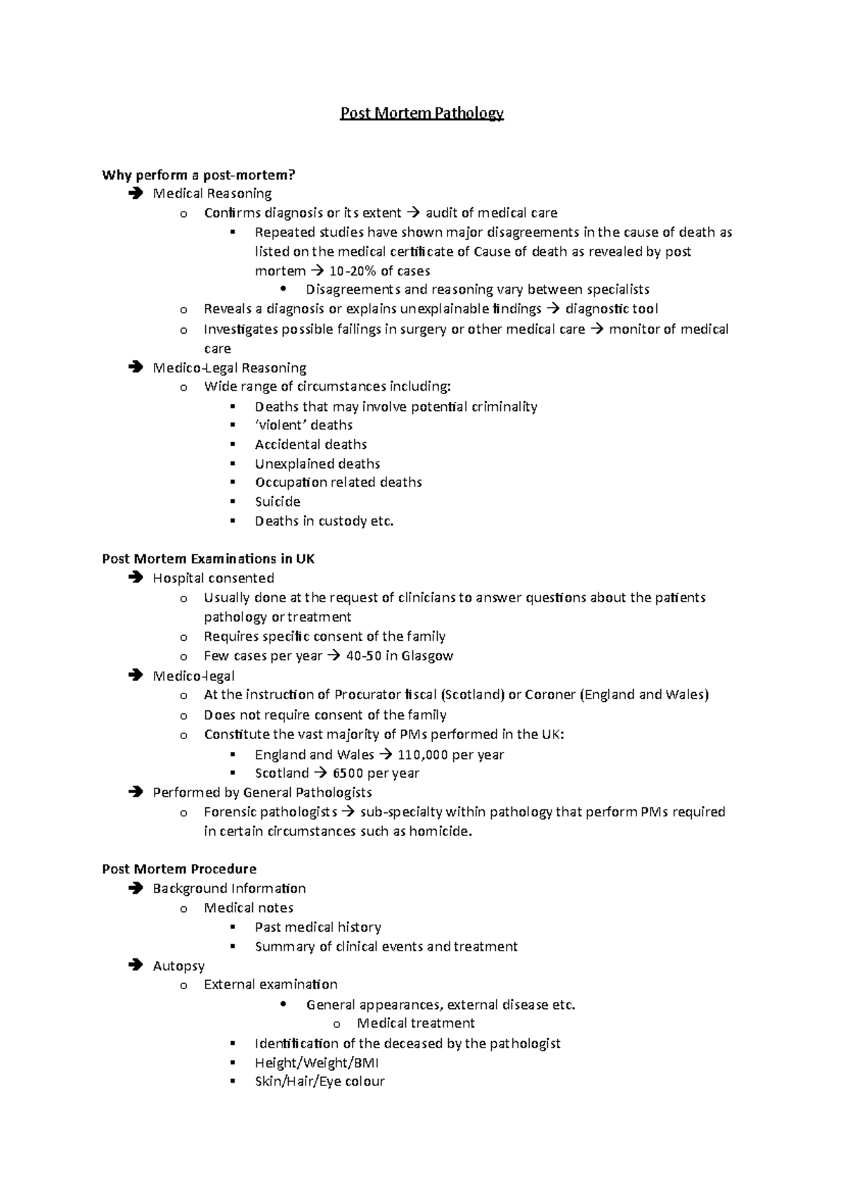 Post Mortem Pathology - Post Mortem Examinations in UK Hospital ...