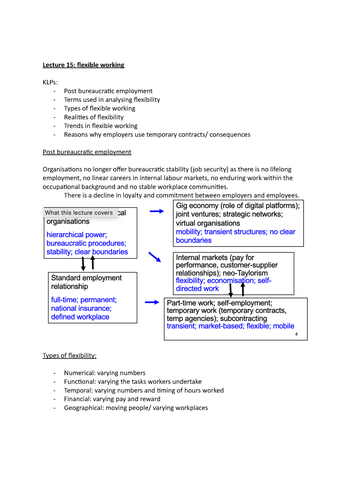 Lecture 15 - Flexible Working - Lecture 15: Flexible Working KLPs ...