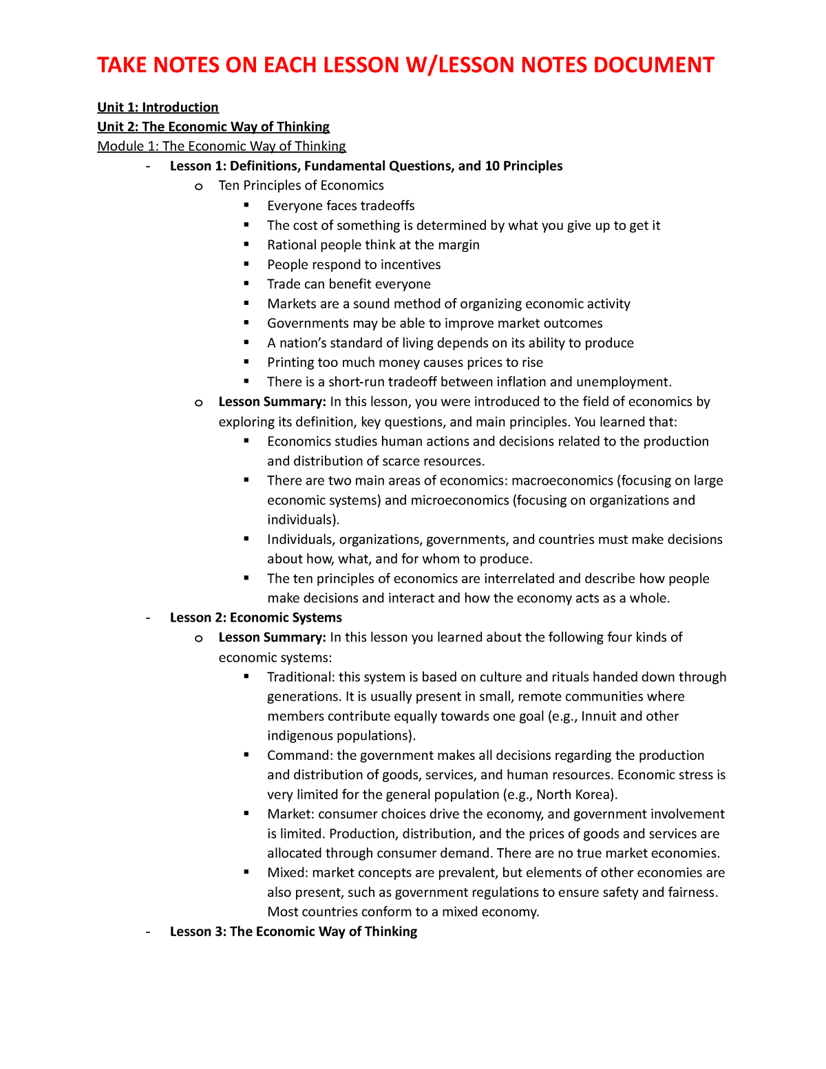 D089 Lesson Notes - D089 - WGU - Studocu