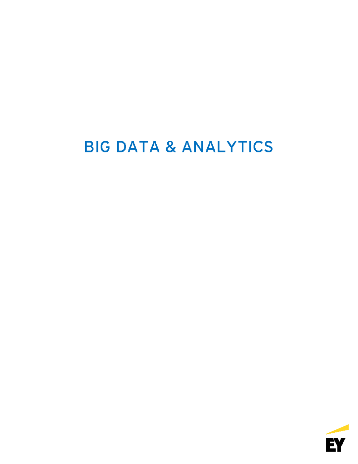 Introduction to Big Data Analytics Student Edition - BIG DATA ...