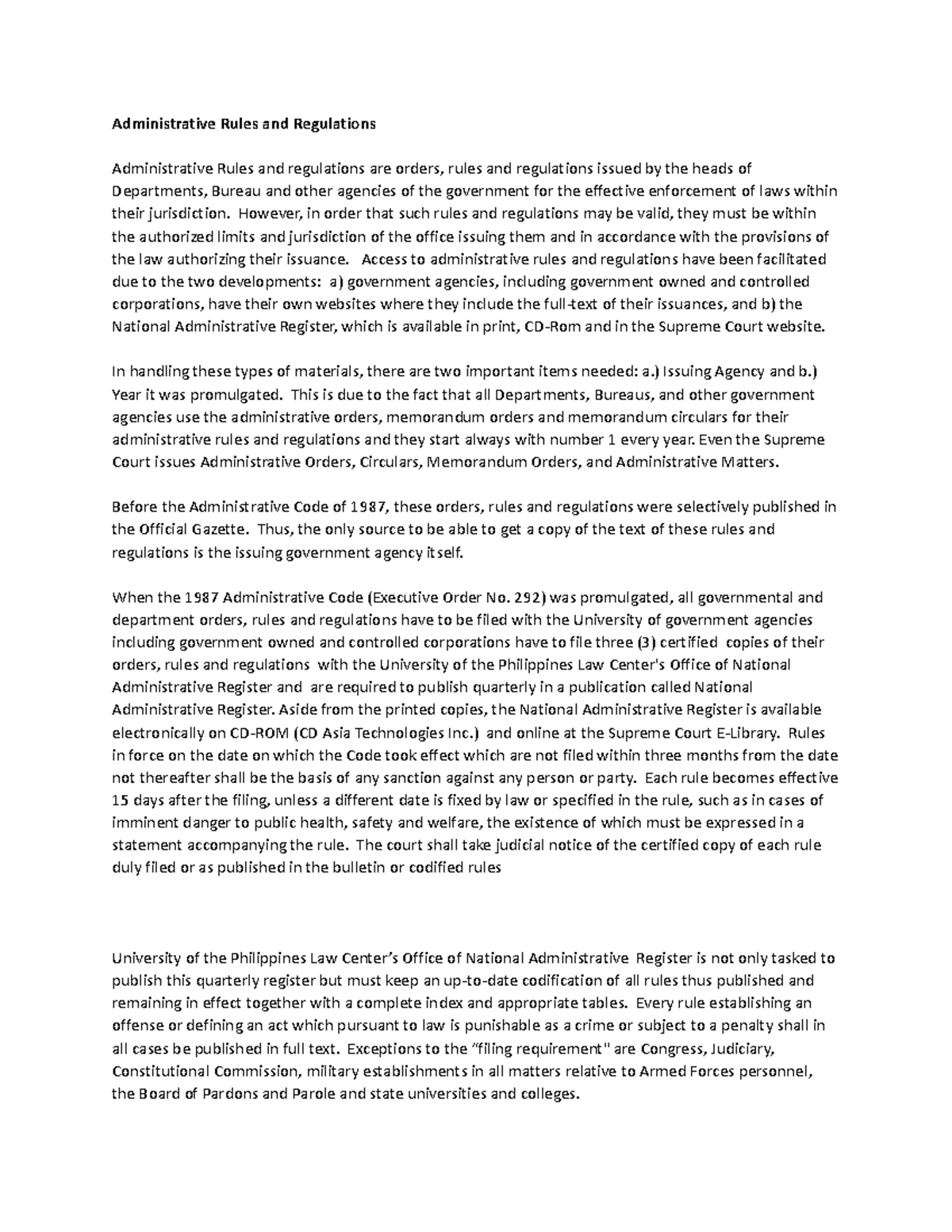 Statcon - Administrative Rules and Regulations Administrative Rules and ...