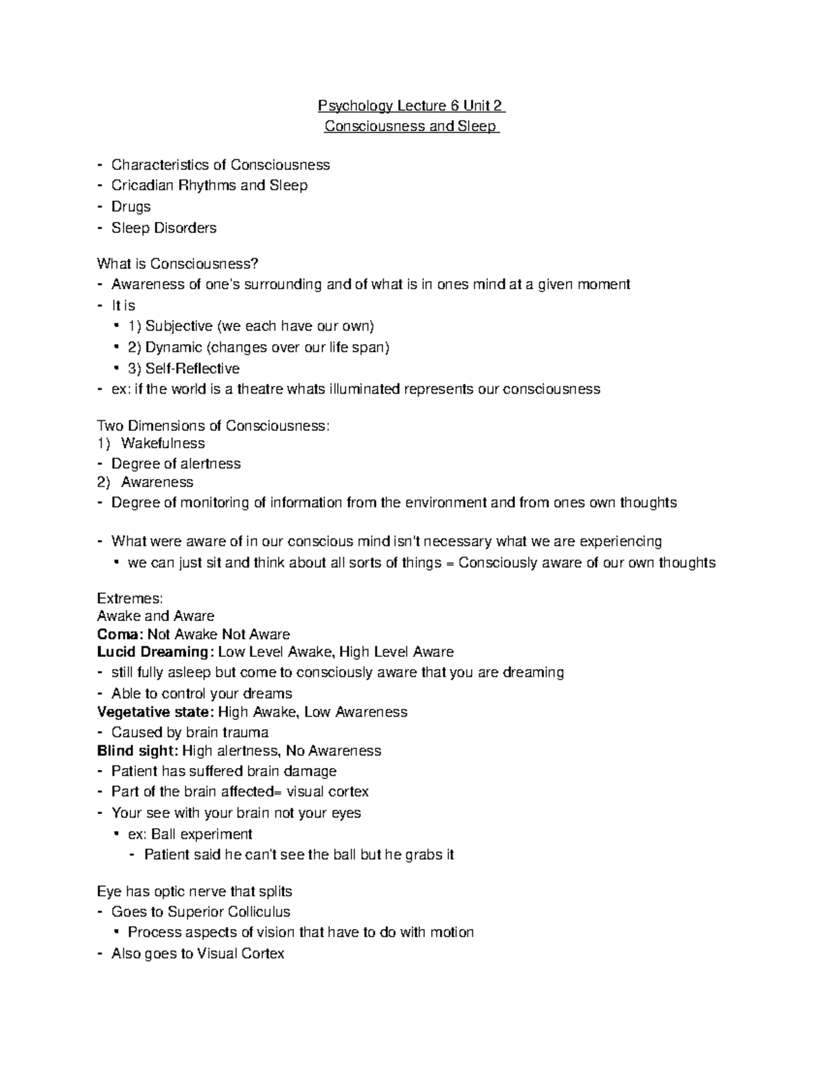 Psych Lecture 6 Unit 2 - Kevin Duffy - Psychology Lecture 6 Unit 2 ...