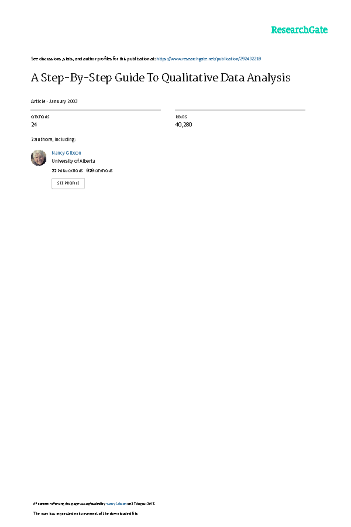 qualitative analysis - See discussions, stats, and author profiles for ...