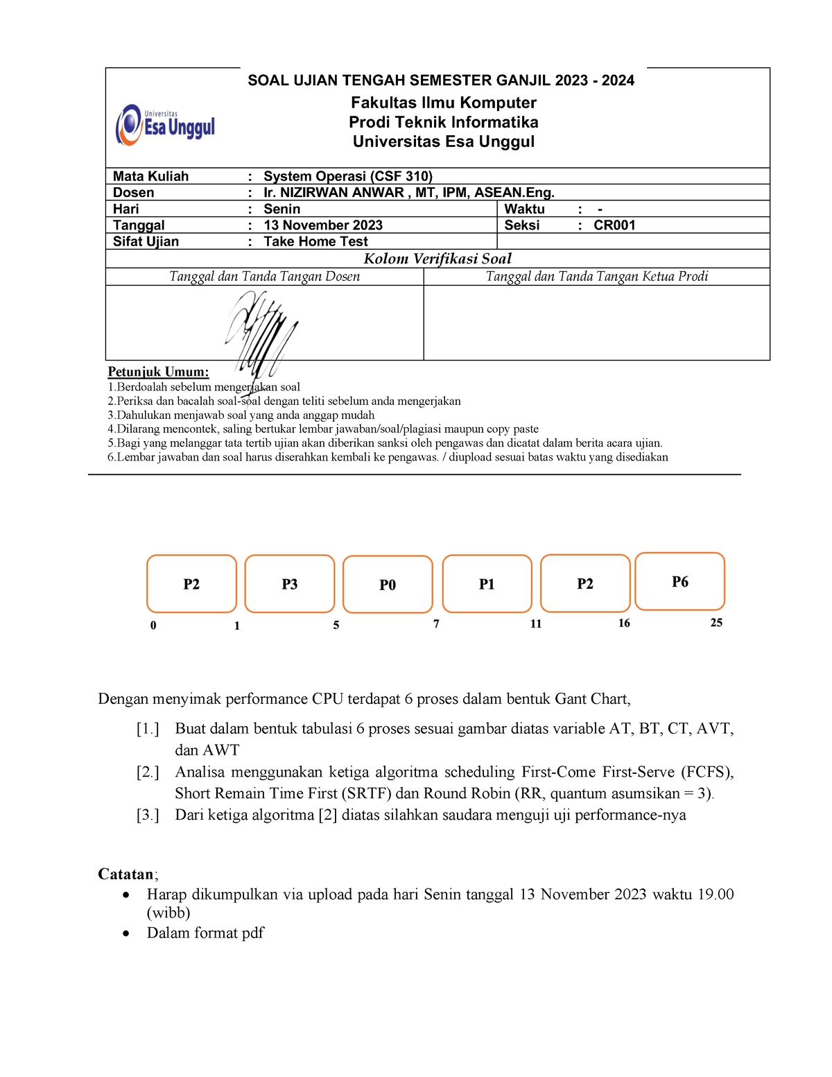 UTS Sistem Operasi - SOAL UJIAN TENGAH SEMESTER GANJIL 2023 - 2024 ...