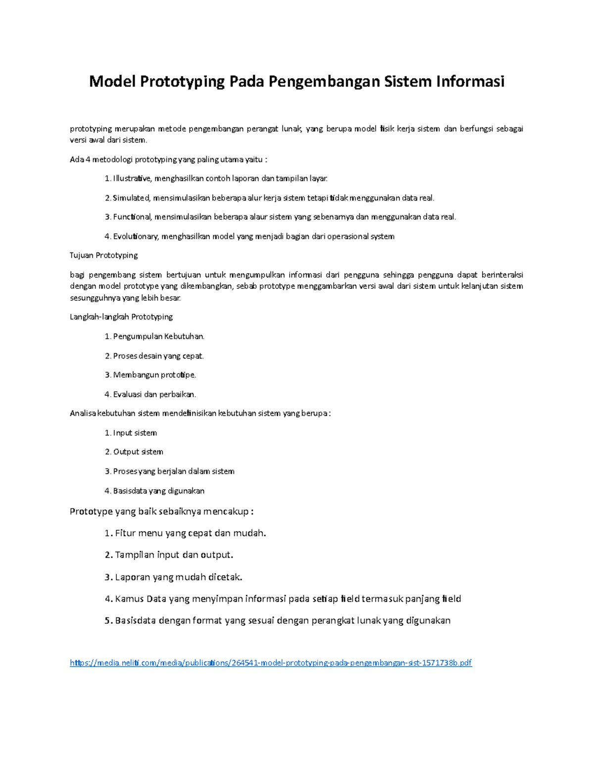 Tugas 2 PPL - Pengembangan Perangkat Lunak - Model Prototyping Pada ...