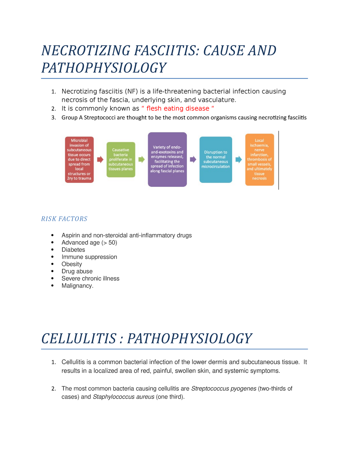 Necrotizing Fasciitis - NECROTIZING FASCIITIS: CAUSE AND ...