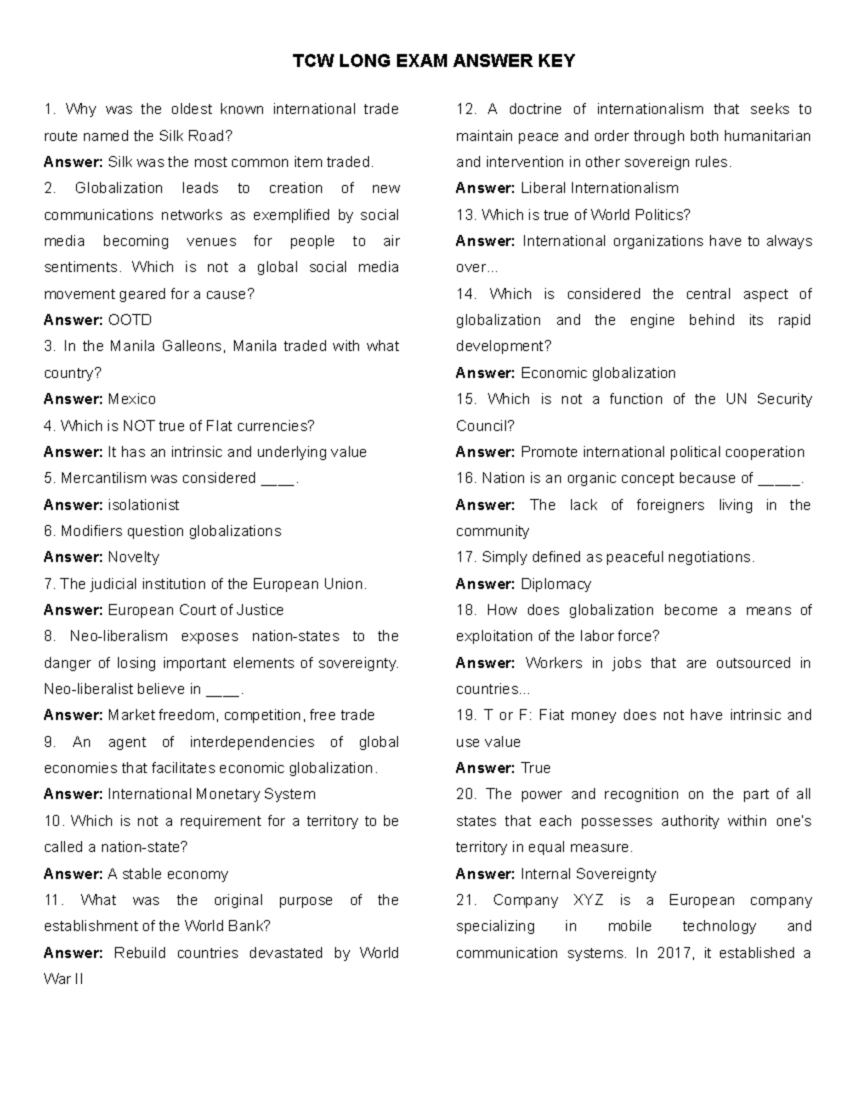 tcw-long-exam-answer-key-tcw-long-exam-answer-key-why-was-the-oldest