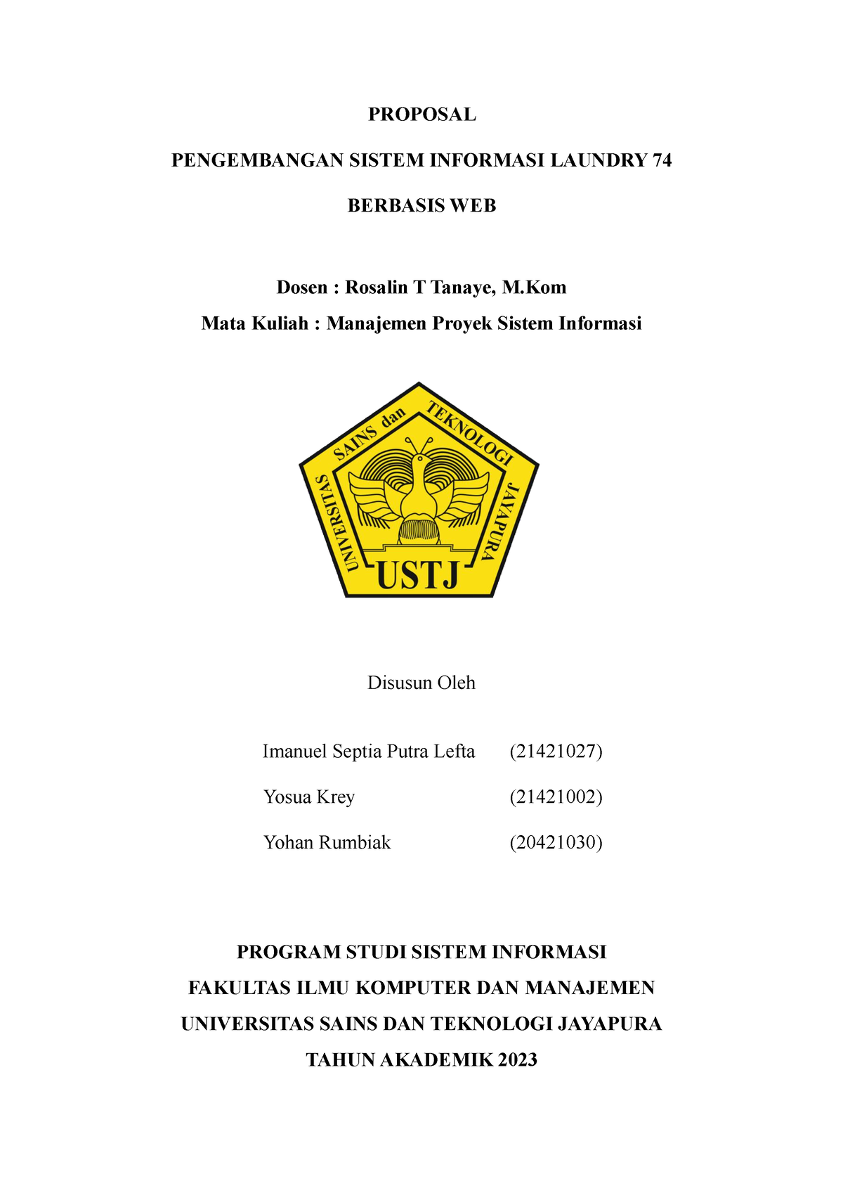 Tugas Proposal MPSI System Development - PROPOSAL PENGEMBANGAN SISTEM ...