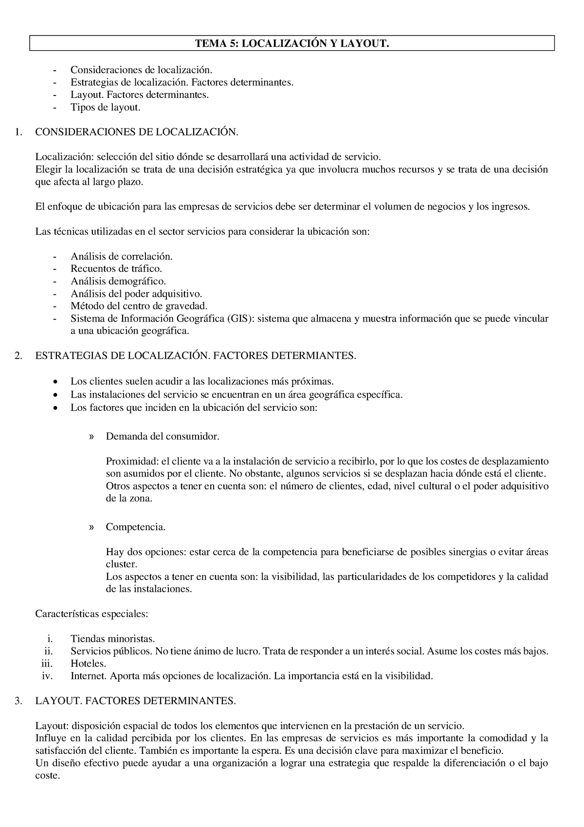 TEMA 5 - Consideraciones De Localización, Estrategias De Localización Y ...