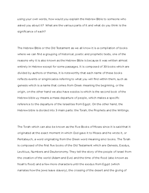 Temple mont essay - Lara Kroll 4/5/ PHI1113 Old Testament Survey The ...