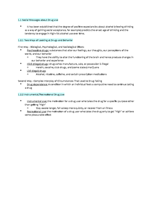 Chapter 1 Study Guide - Complete - Chapter 1: Substance Use Disorder ...