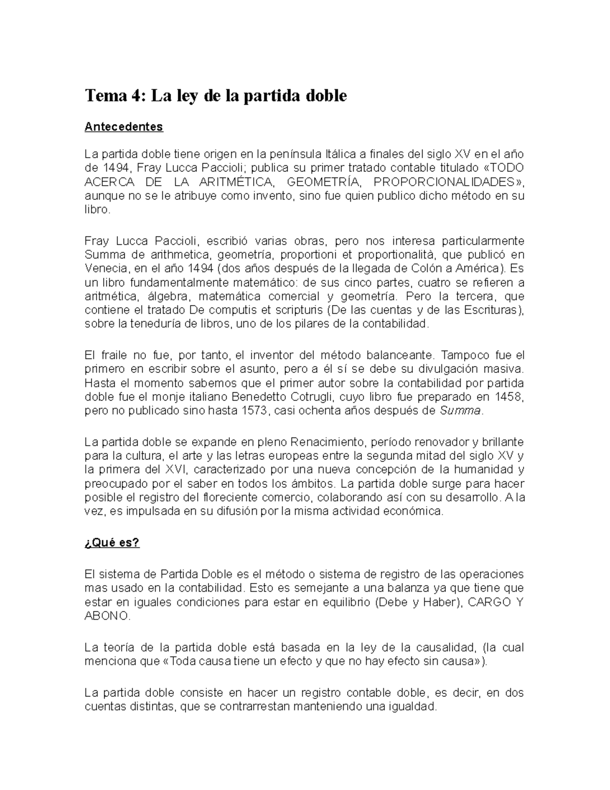 Tema 4 ley de la partida doble - Tema 4: La ley de la partida doble ...