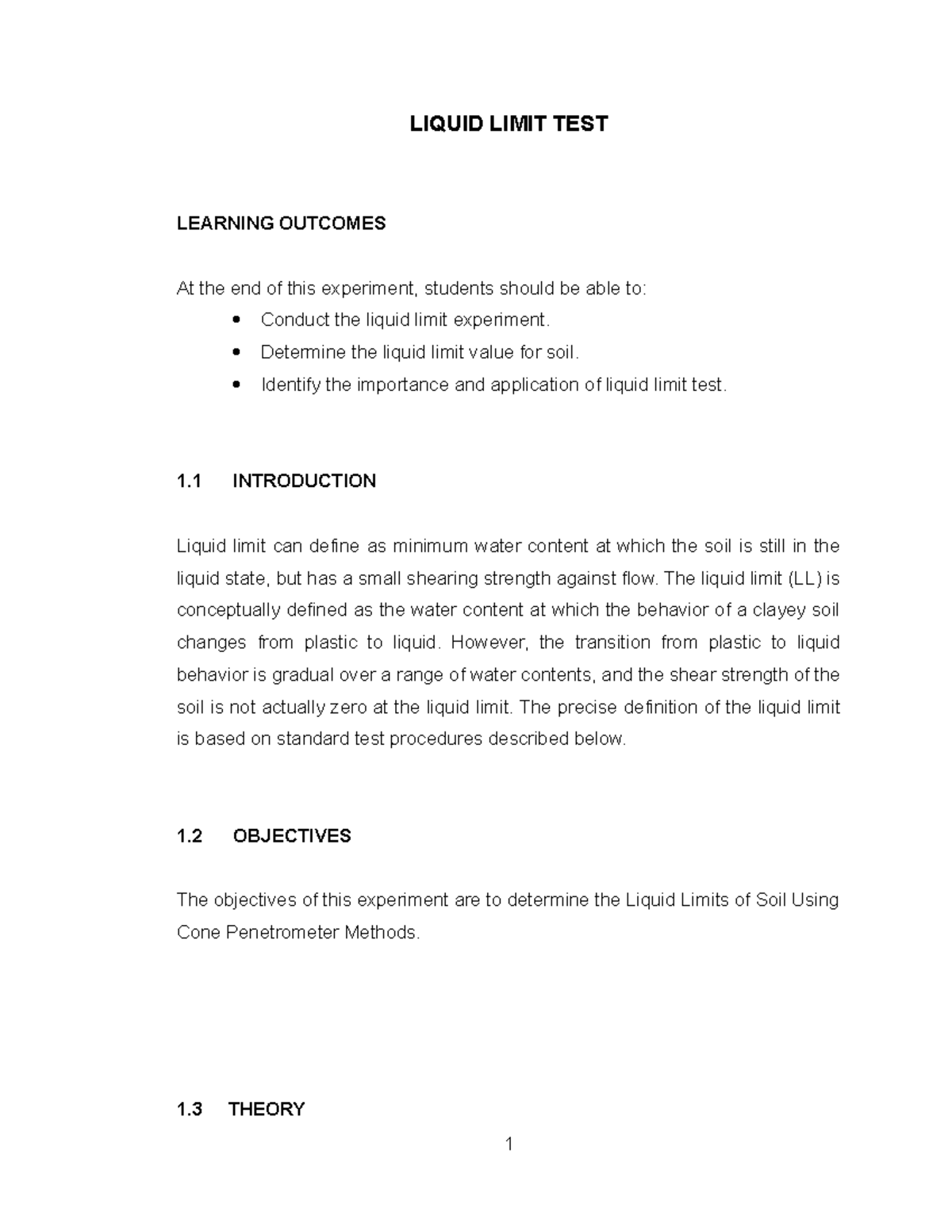 01 sc liquid limit test advanced geotechnic uthm studocu