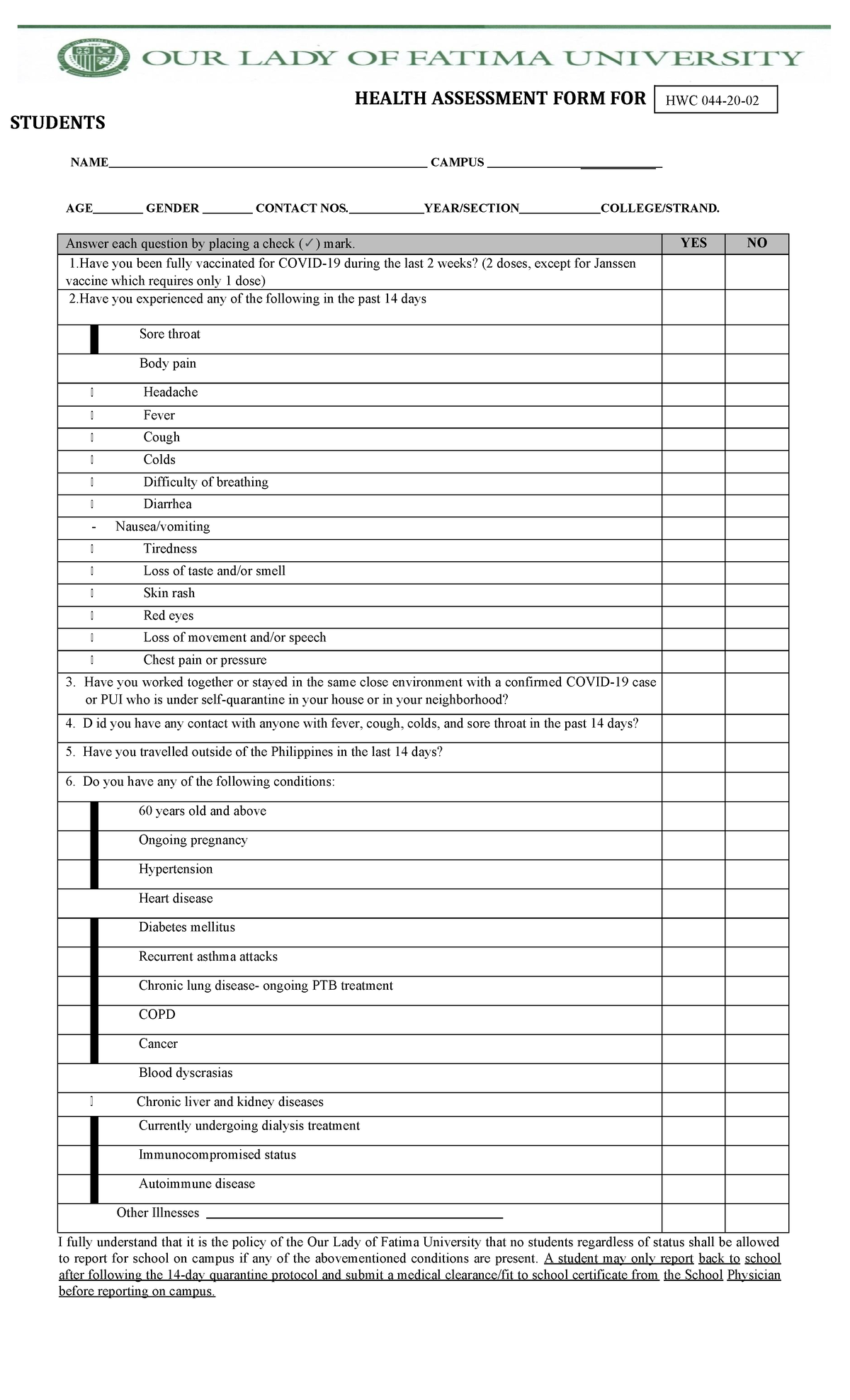 Health-Assessment-Form-for-Student-02-3-1-1 - HEALTH ASSESSMENT FORM ...