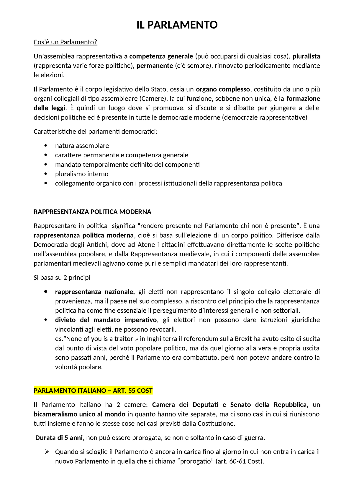 7) IL Parlamento - IL PARLAMENTO Cos’è un Parlamento? Un’assemblea ...