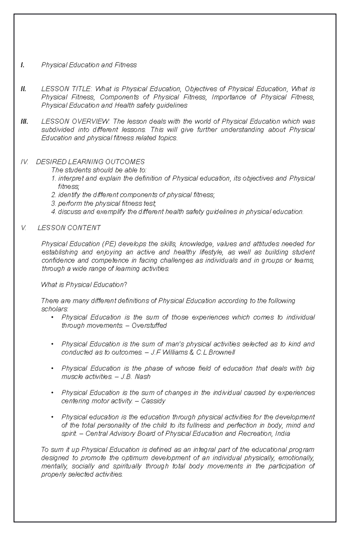 PHYSICAL EDUCATION M2 01 01 visual data 6
