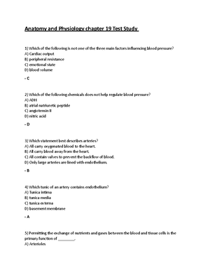 Anatomy And Physiology Chapter 17 - Comprised Of Organs, Glands And ...