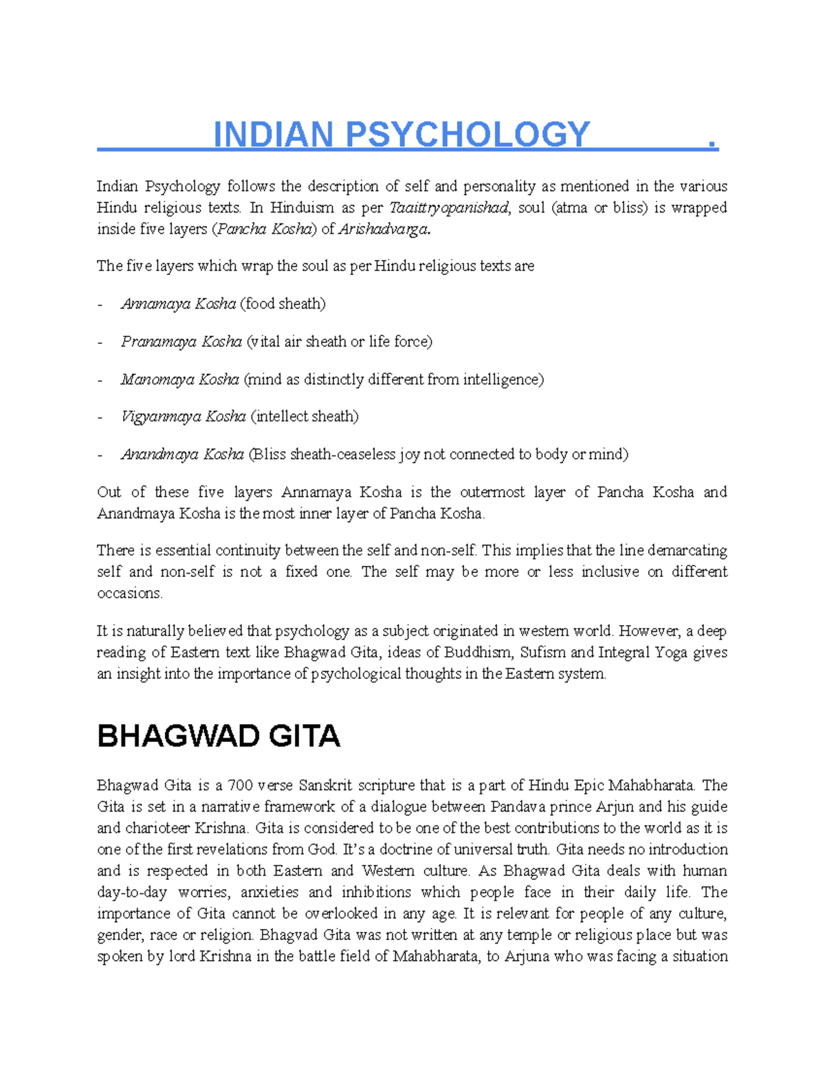 psychology research topics in india