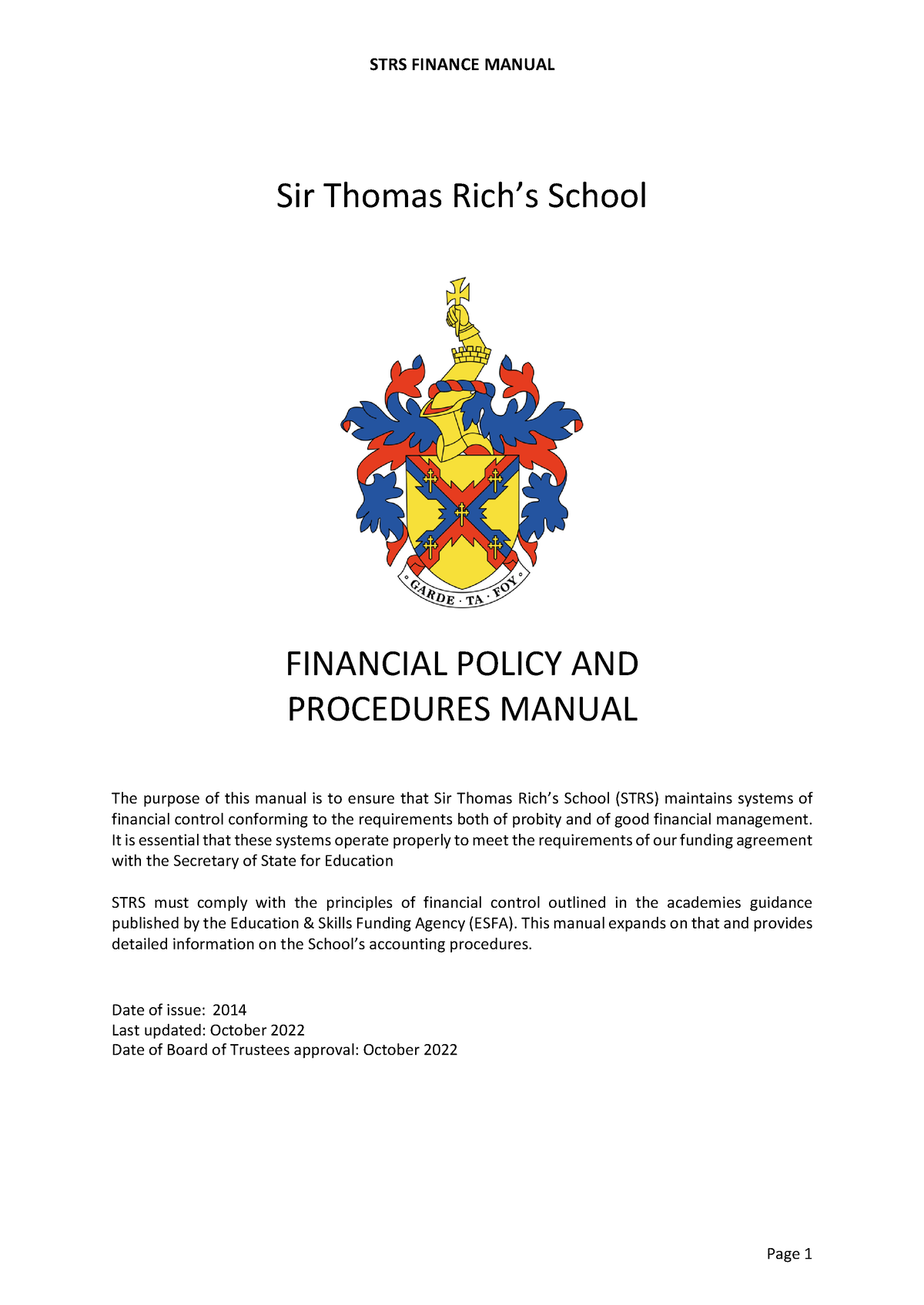 Financial Policy And Procedures Manual Studocu   Thumb 1200 1695 