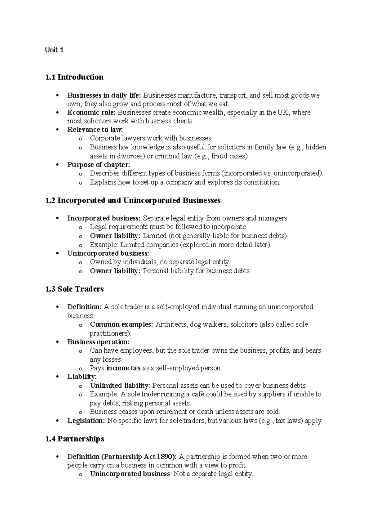 Alternative Dispute Resolution - Unit 1 1 Introduction Businesses in ...