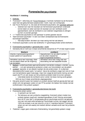 Examenvragen Forensische Psychiatrie - Meerdere Antwoorden Zijn ...