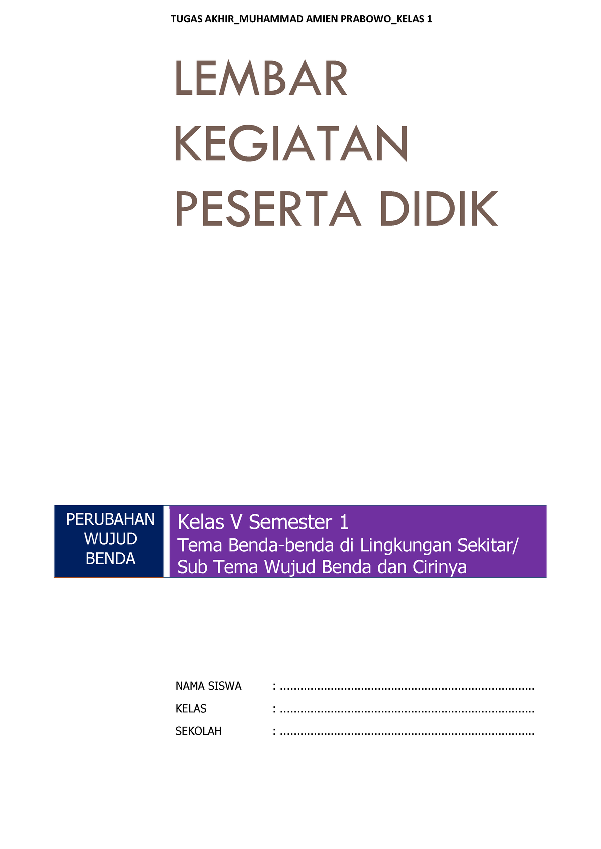 Contoh LKPD IPA - LKPD PESERTA DIDIK - LEMBAR KEGIATAN PESERTA DIDIK ...