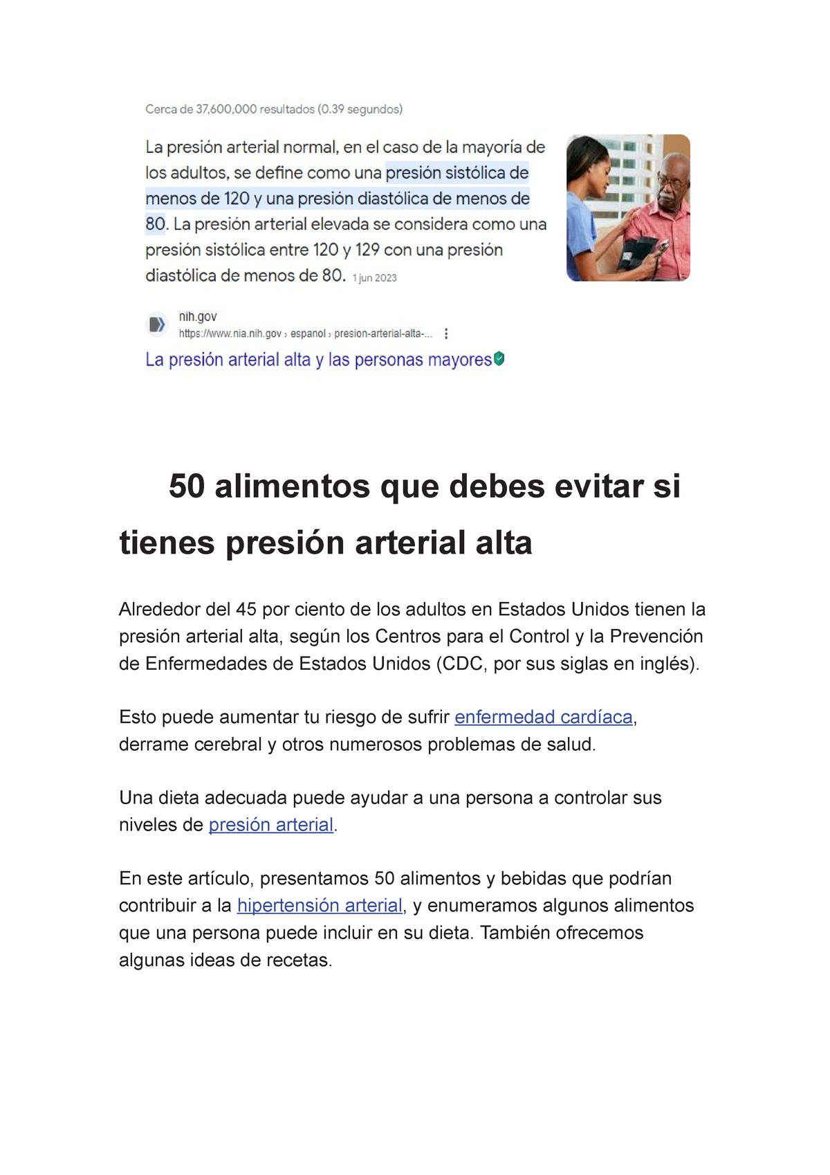 50 Alimentos Que Debes Evitar Si Tienes Presión Arterial Alta - 50 ...