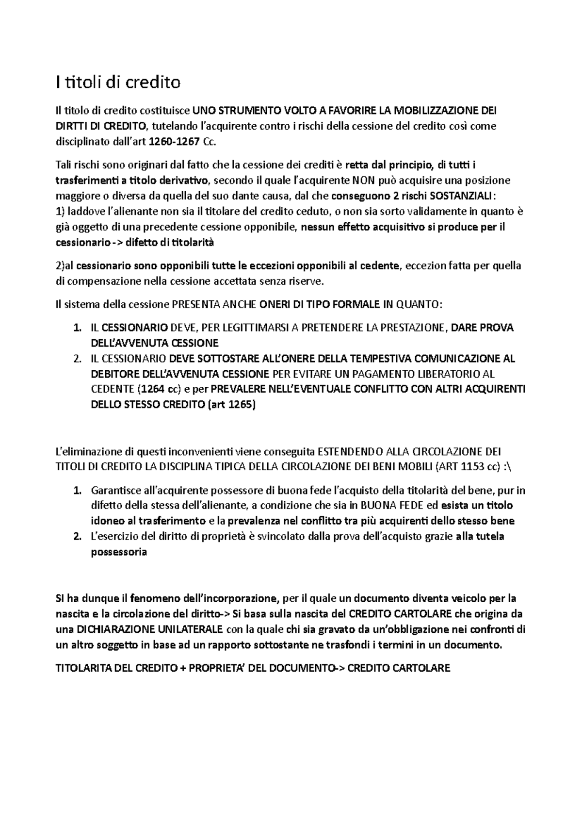 Titoli di credito Manuale di Diritto