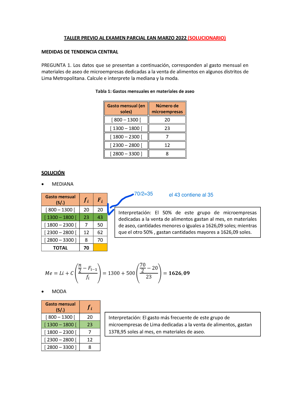 S07.s2 - Solucionario Taller Previo Examen Parcial - TALLER PREVIO AL ...