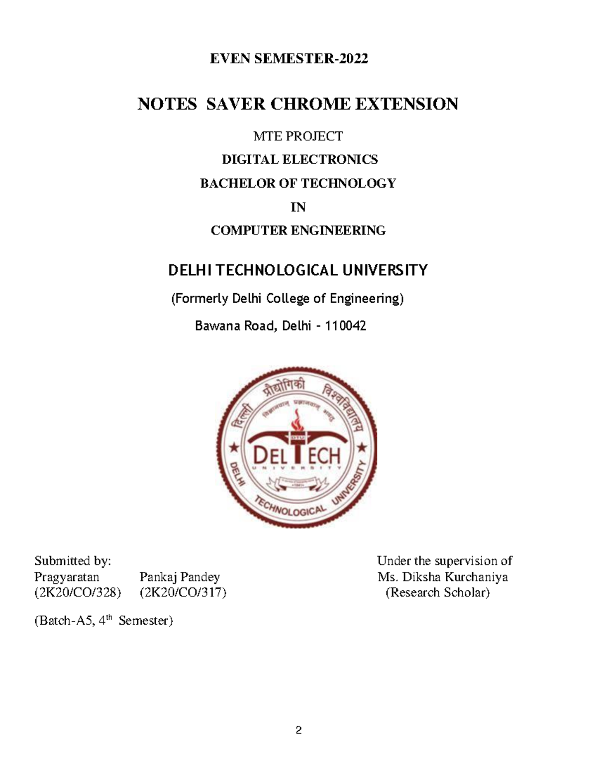 ADAproject - Project report for Algorithm and design - EVEN SEMESTER ...