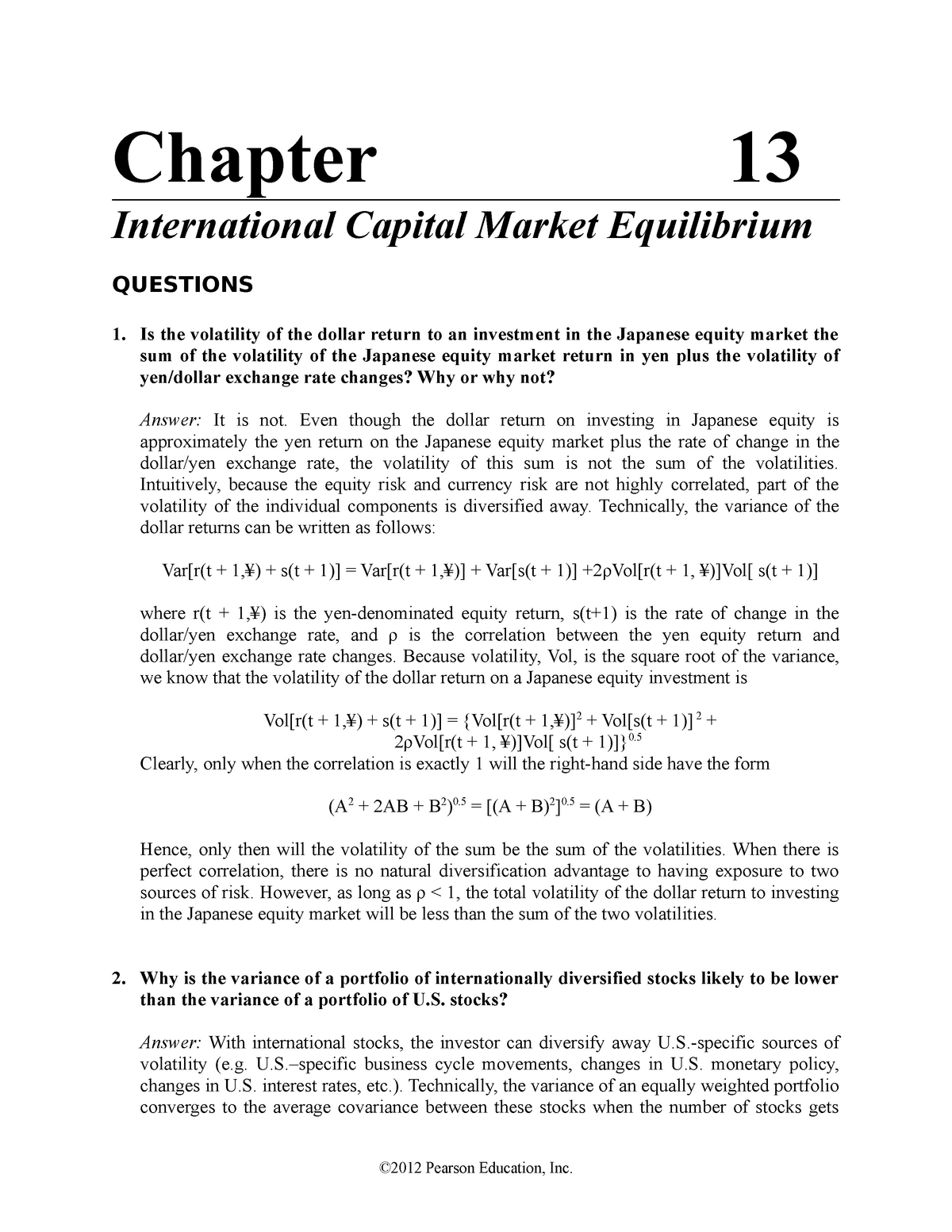 Chapter 13 Tutorial Solutions Studocu