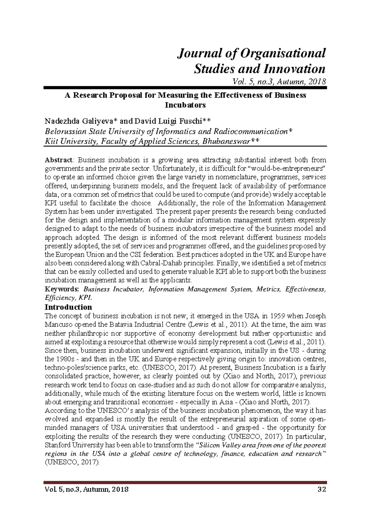 Sample research proposal 1 - Journal of Organisational Studies and ...