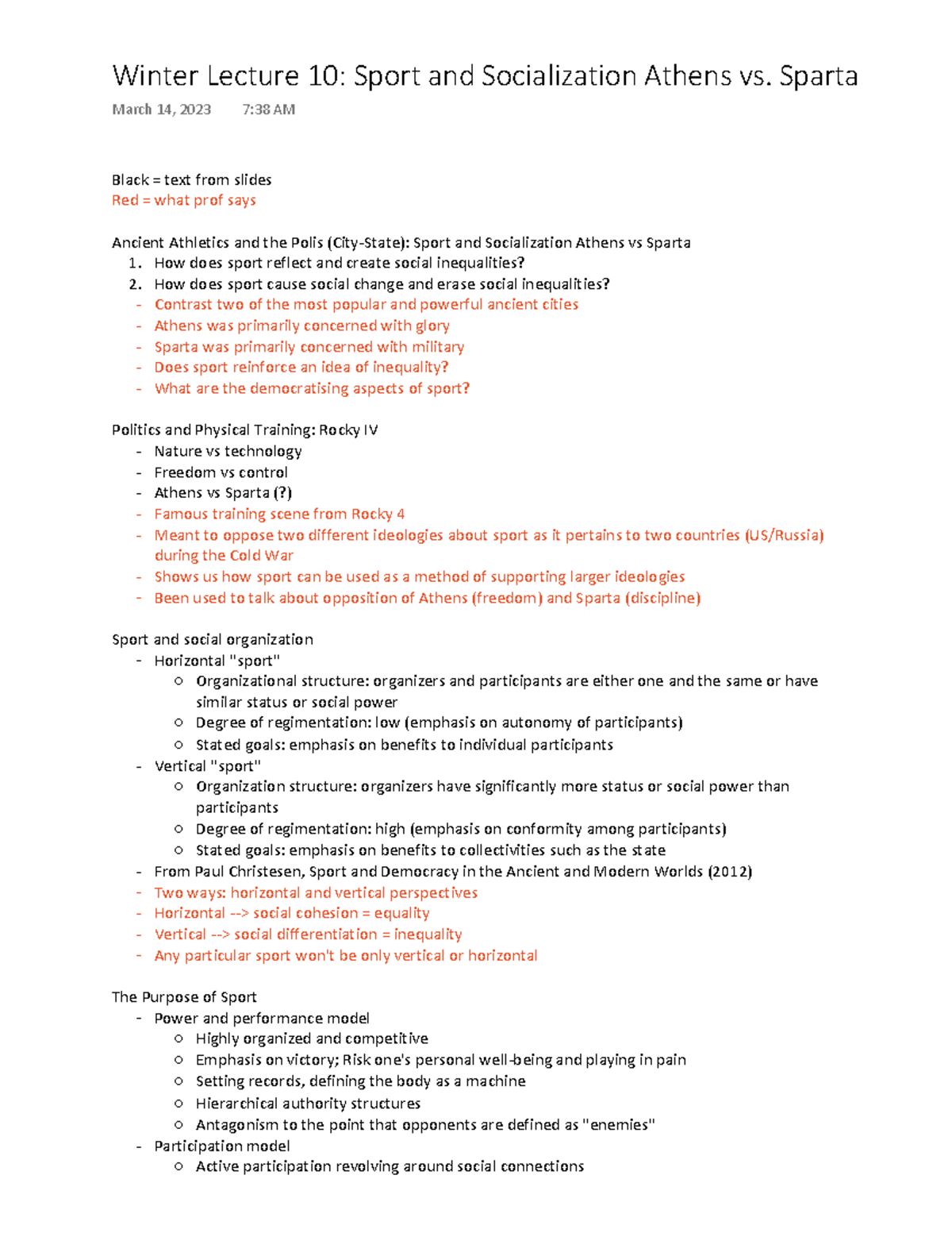 Winter+Lecture+10 - Notes - Black = text from slides Red = what prof ...