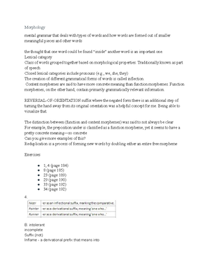 TLPl 646 Part 1 - Dr MacSawn's class Morphology, Synatx, Semantics ...