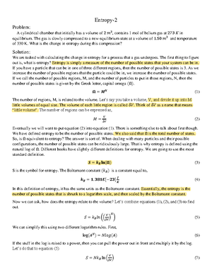 Entropy-3 final - Entropy- Problem: What is the Second Law of ...