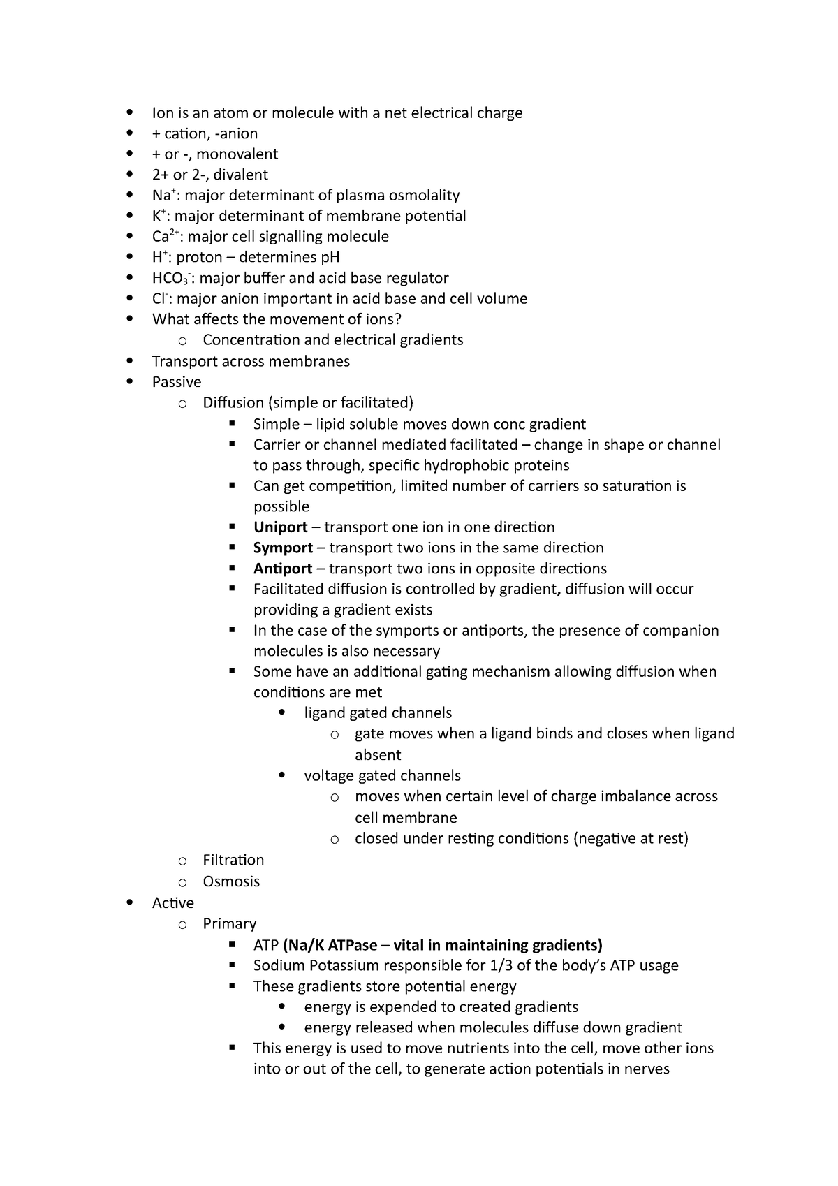 Ion Distribution - FOM - Ion is an atom or molecule with a net ...