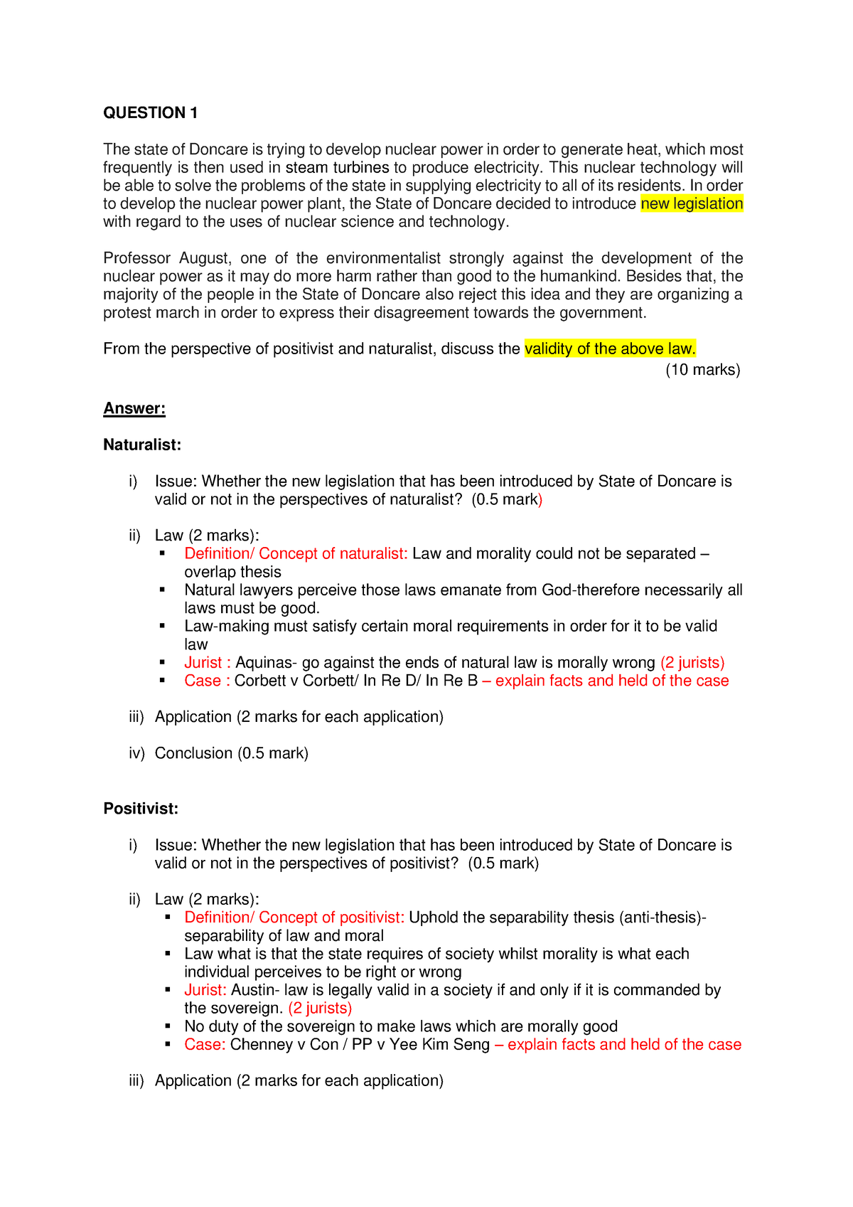 Answer for PBQ (State of Dontcare) - QUESTION 1 The state of Doncare is ...