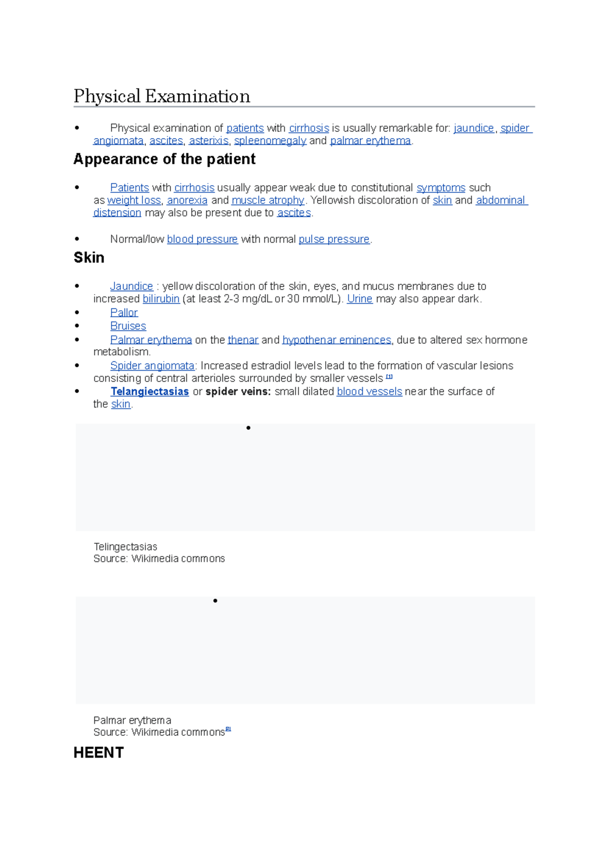 Physical Examinatio 1 liver Physical Examination Physical examination of patients with