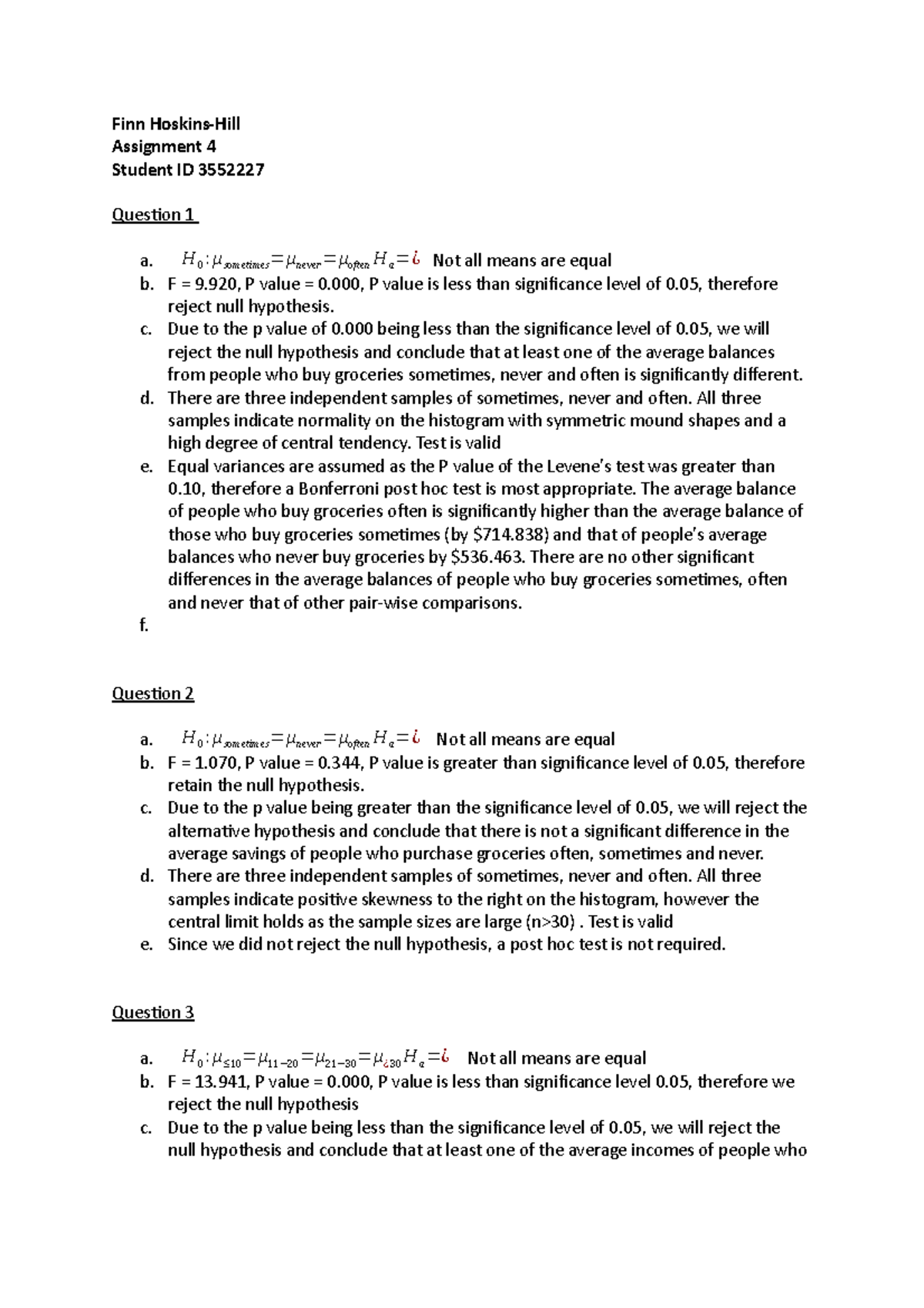 assignment problem questions and answers