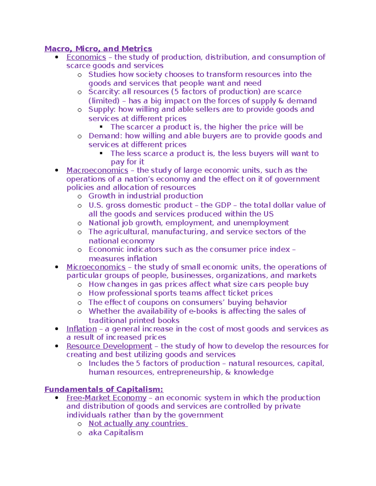 F of Econ - Fundamentals of Economics - Macro, Micro, and Metrics ...
