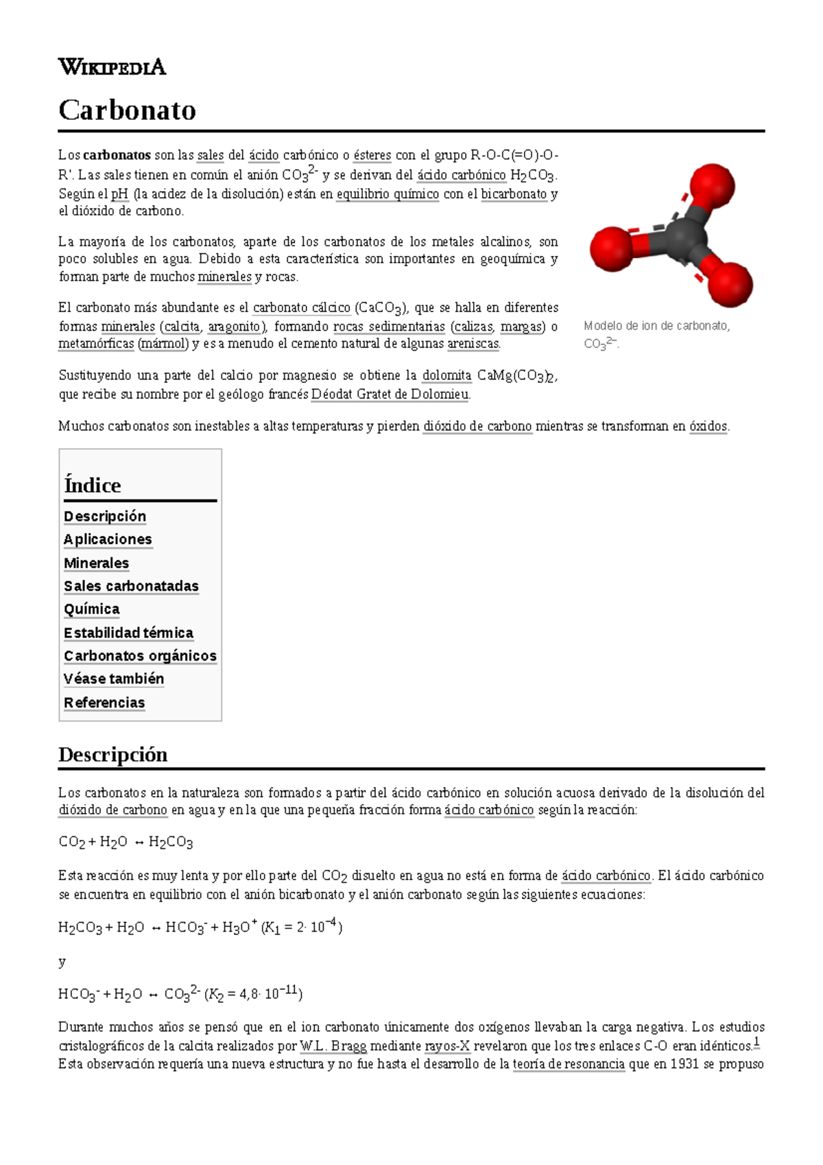 Carbonato - Xxx - Modelo De Ion De Carbonato, CO32−. Carbonato Los ...