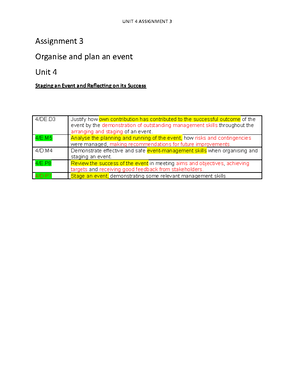 Assignment 1 unit 21 - acheived distinction - Unit 21 – Training and ...