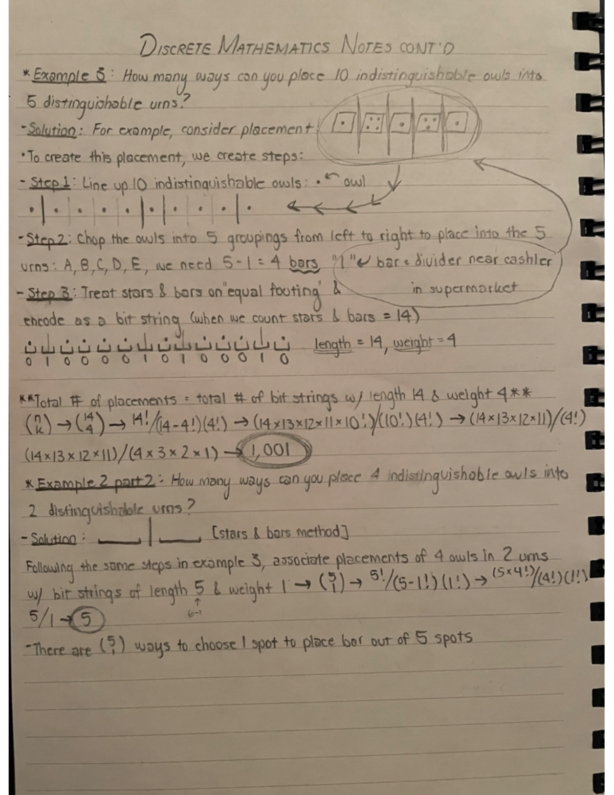 DIscrete Notes L8 & 9 - MATH265 - Studocu