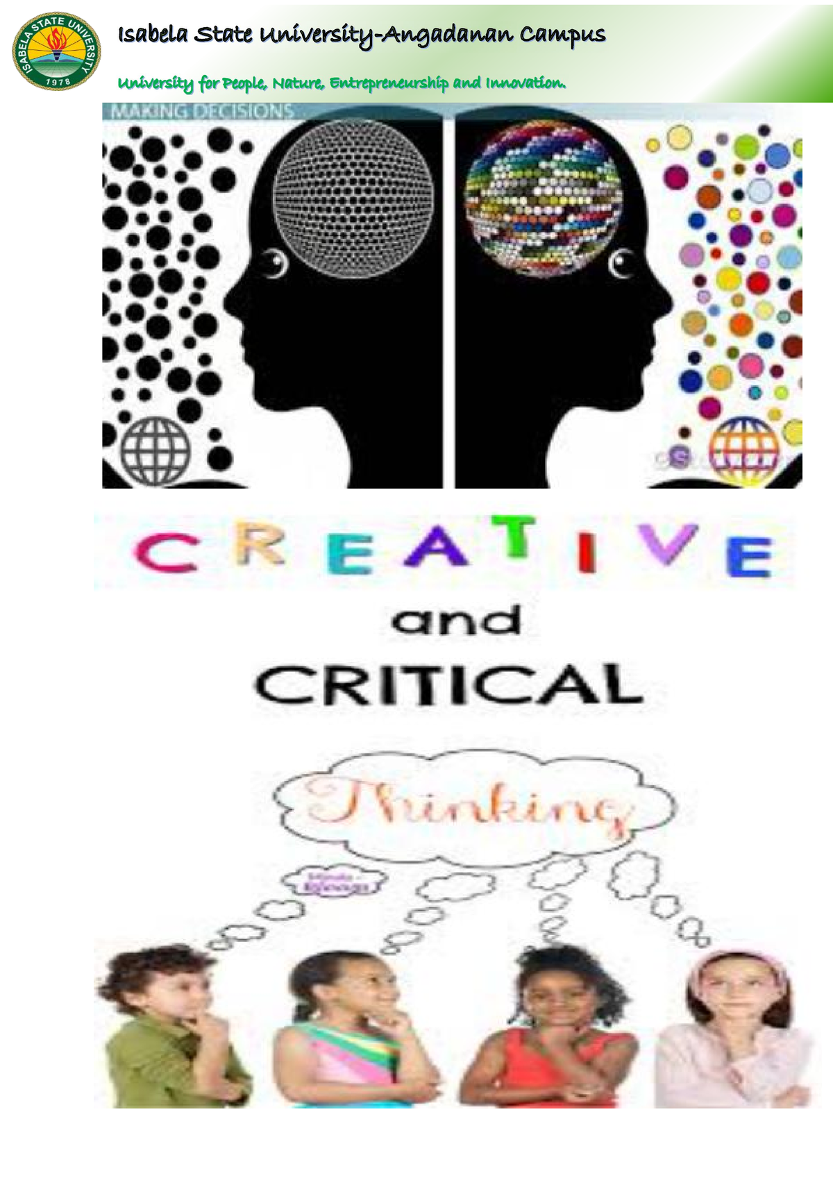 cct creative and critical thinking