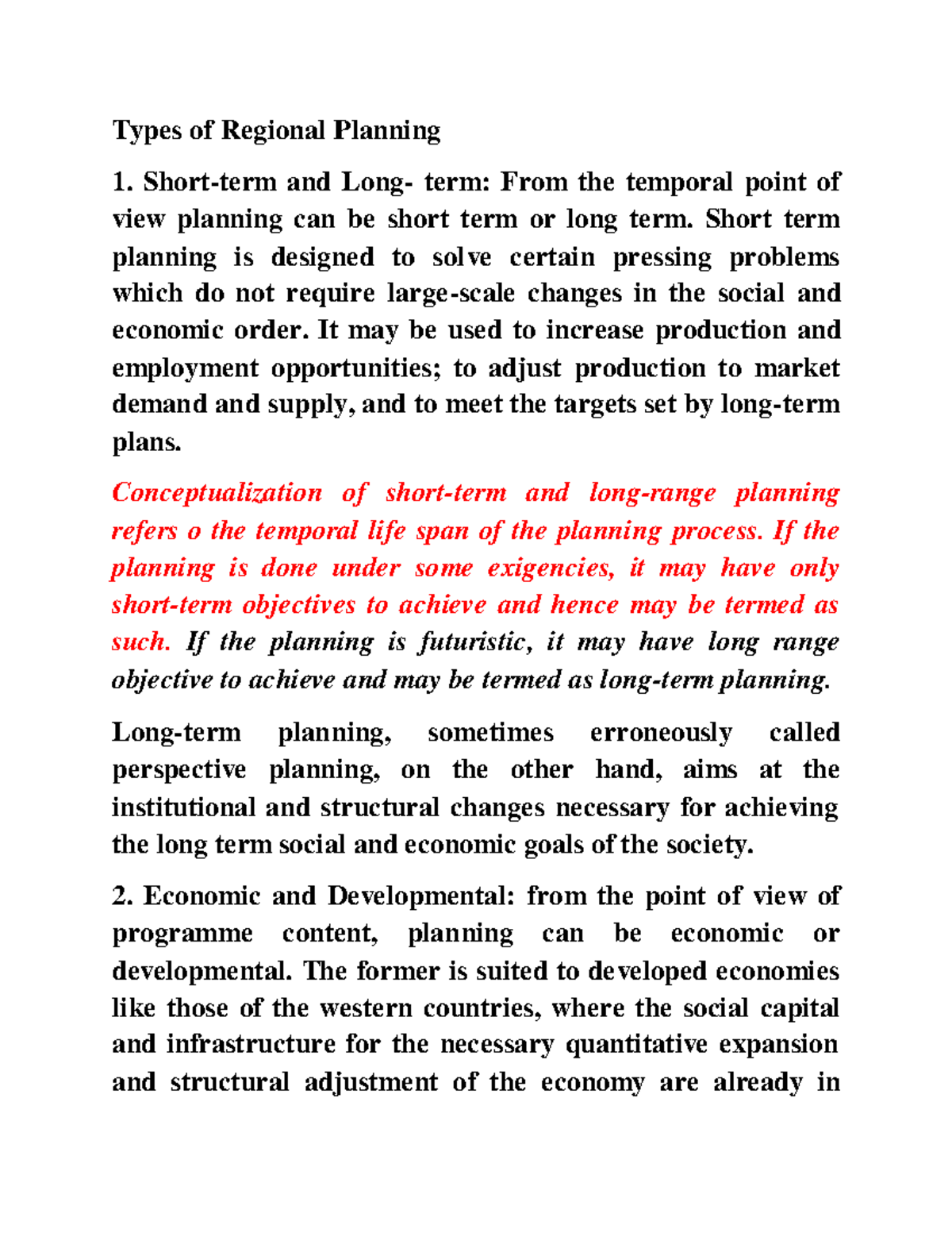 types-of-regional-planning-short-term-and-long-term-from-the