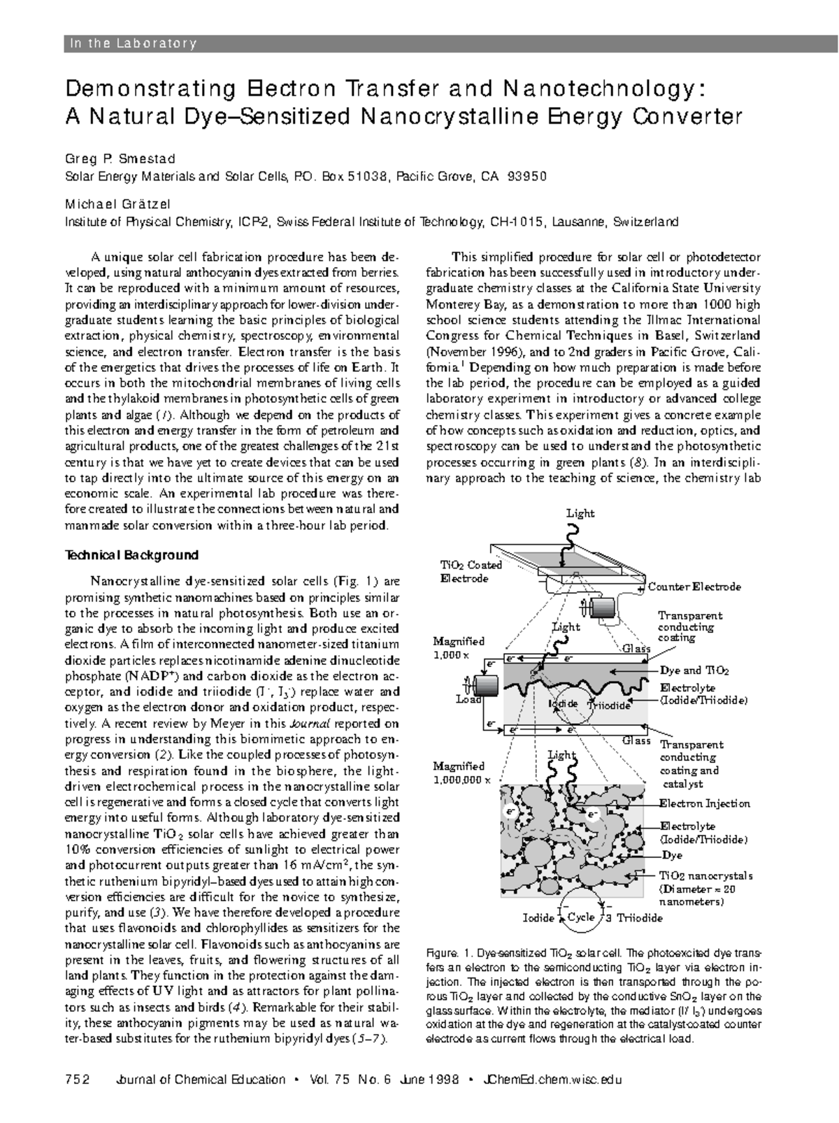 Ed075p752 - Solar Cell lab Document, used for the In Lab assignment ...