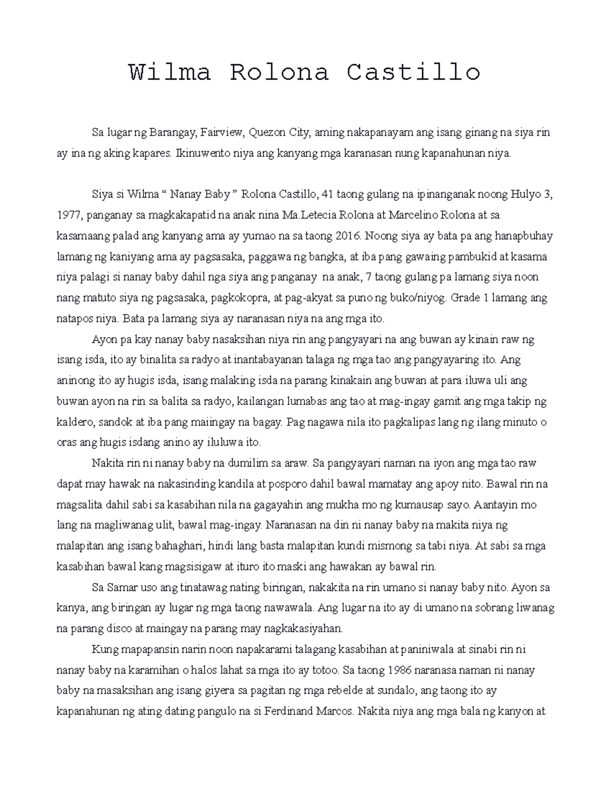 Bibliography - lets gain knowledge - Wilma Rolona Castillo Sa lugar ng ...