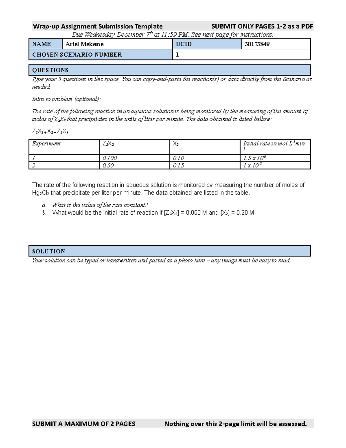 assignment lesson 1 wrap up