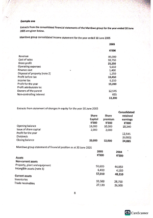 Assignment Cash flows question Handout - Assignment The following ...
