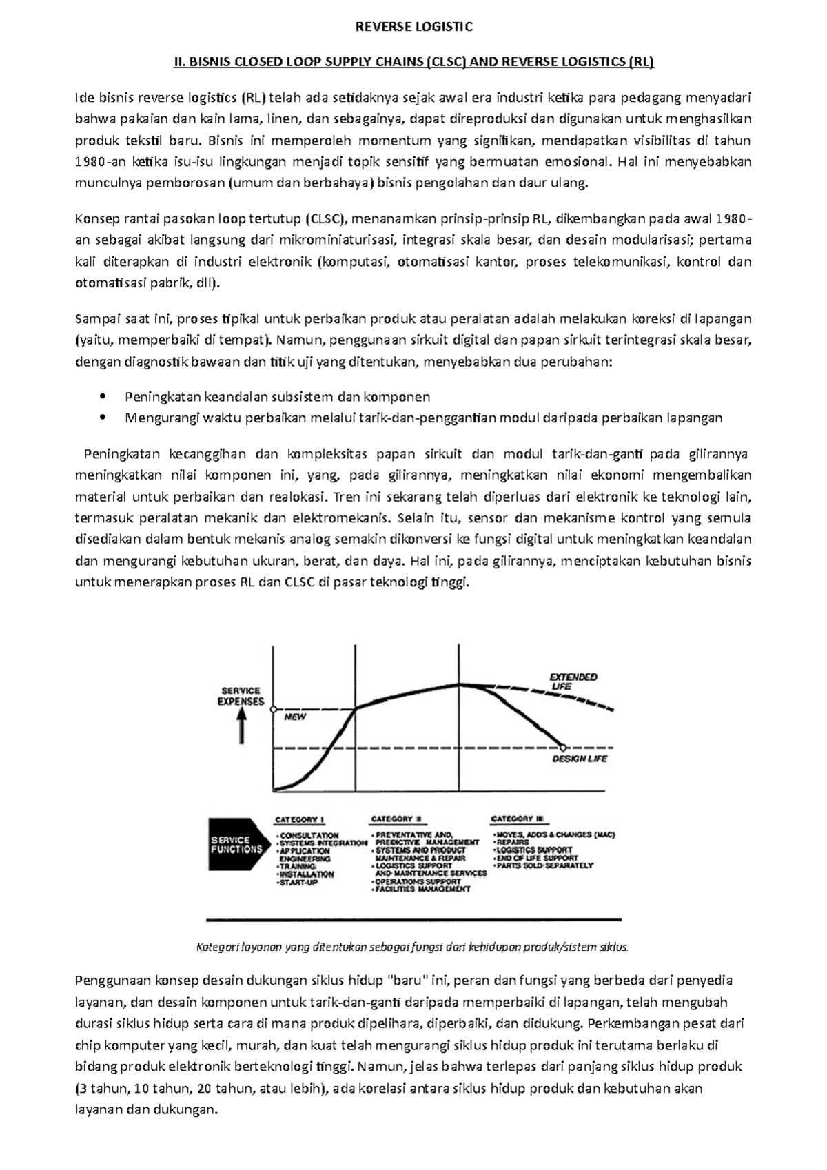 Summary 2 - This is material during the reverse logistics course on ...